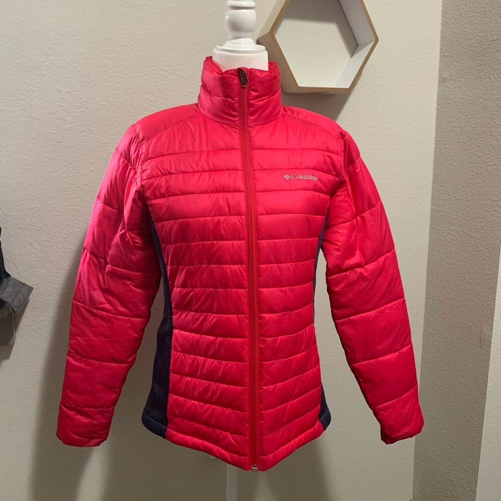 Raspberry Pink Columbia Puffer Jacket